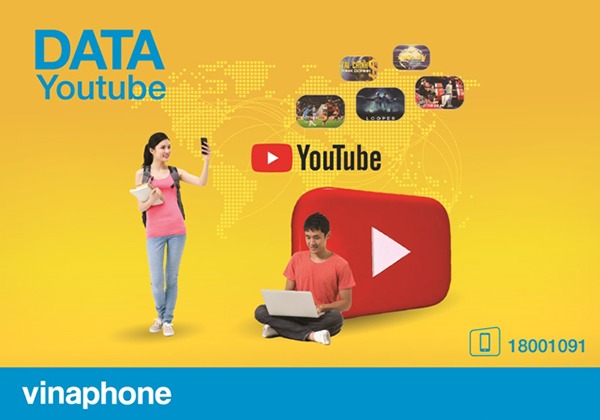 Đăng ký gói Youtube Vinaphone xem video thả ga không lo hết data