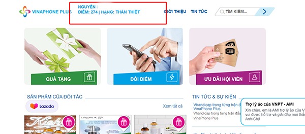 Cách kiểm tra điểm tích lũy Vinaphone Plus Cách kiểm tra điểm tích lũy Vinaphone Plus