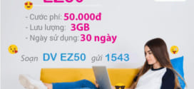 Cách đăng ký gói EZ50 Vinaphone có ngay 3GB data chỉ 50.000đ