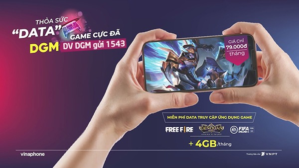 Đăng ký gói cước DGM Vinaphone miễn phí data dùng thả ga 30 ngày 
