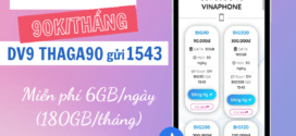 Đăng ký gói cước THAGA90 Vinaphone nhận 180GB data 4G/5G trọn gói