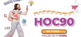 Đăng ký gói cước HOC90 Vinaphone tặng 4GB/ngày + Free data Tiktok