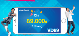 Đăng ký gói VD89 Vinaphone có ngay 60GB + Gọi miễn phí cả tháng
